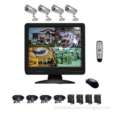 4CH LCD/DVR Combos with 4pcs Camera